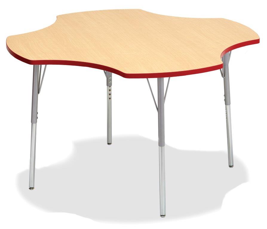 clover activity table, classroom tables, classroom furniture
